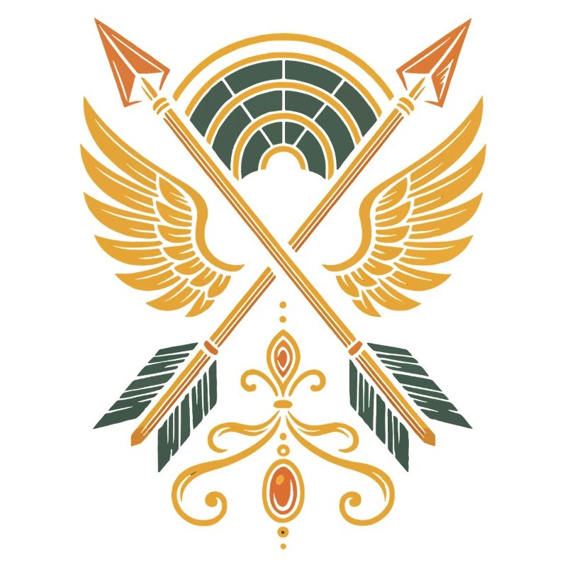 Bogenschießen Ziel Bogenschütze Bogenjagd Design