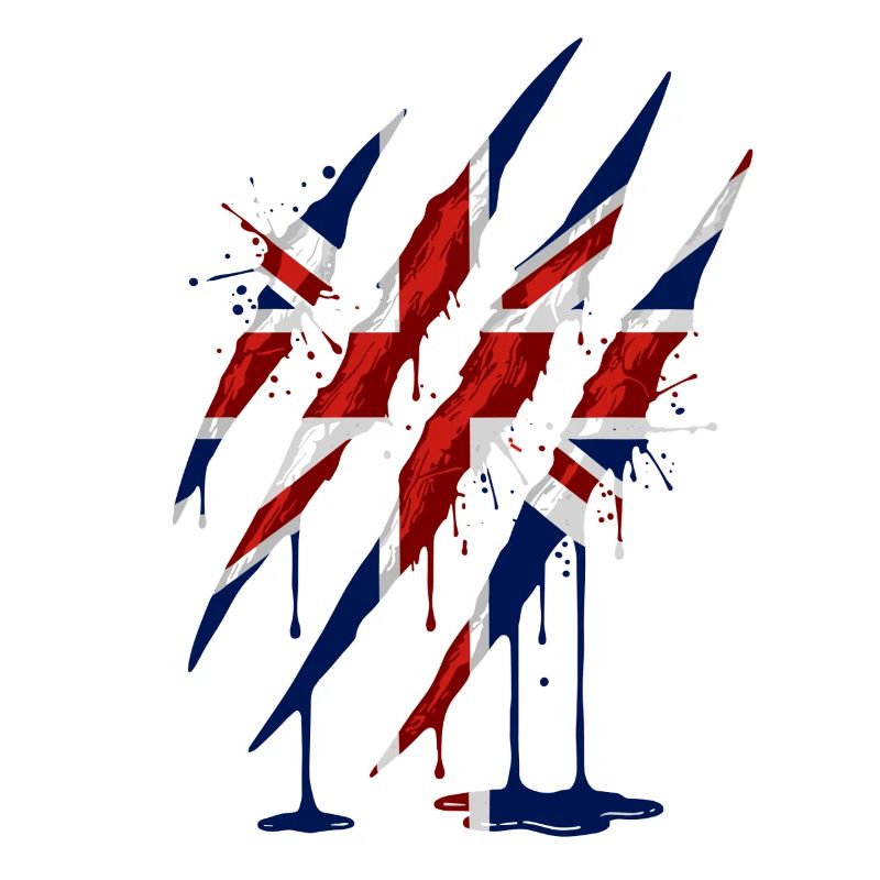 Union Jack Claw Scratch Mark