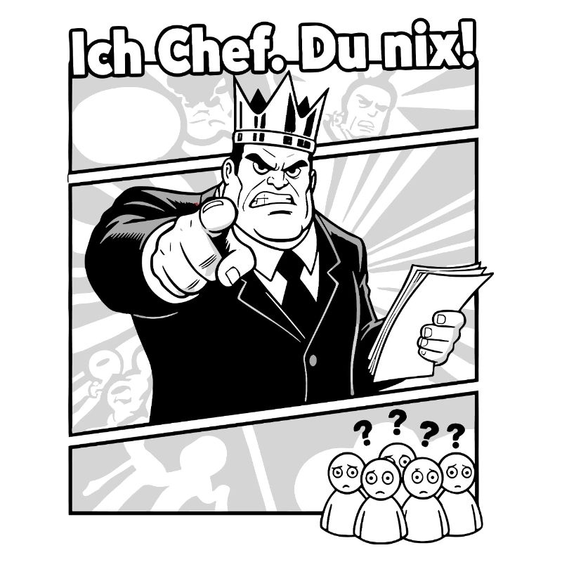 Ich Chef Du Nix Comic Motiv