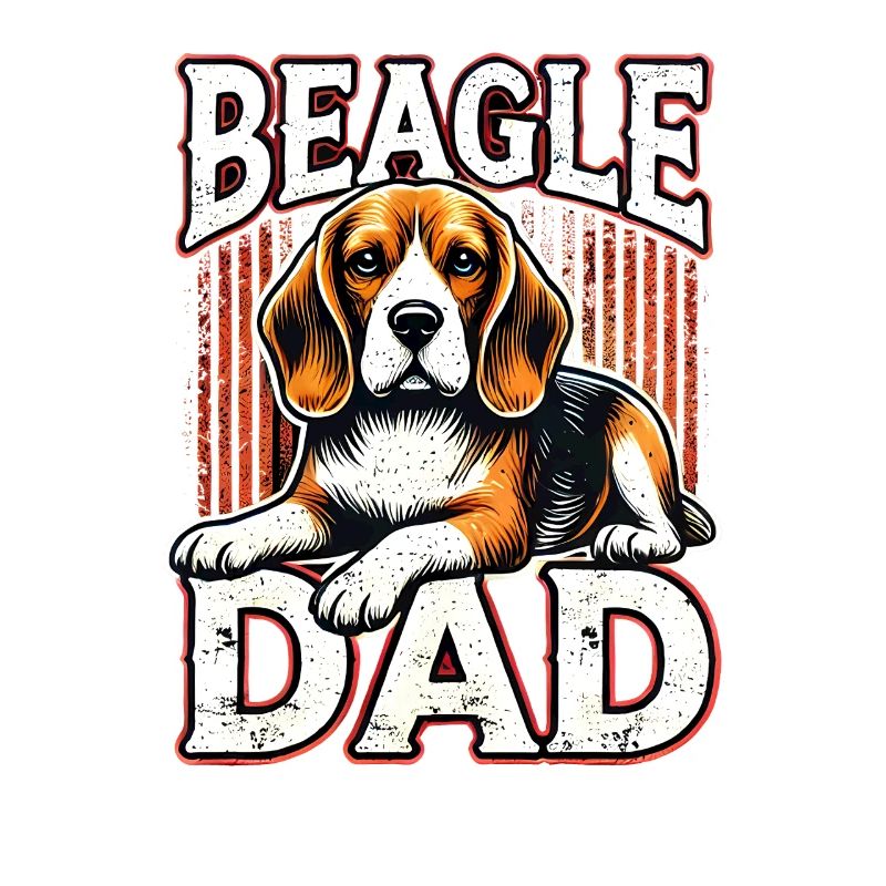 Beagle Dad Graphic