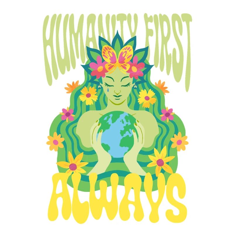 Menschlichkeit Equality Humanity First Always