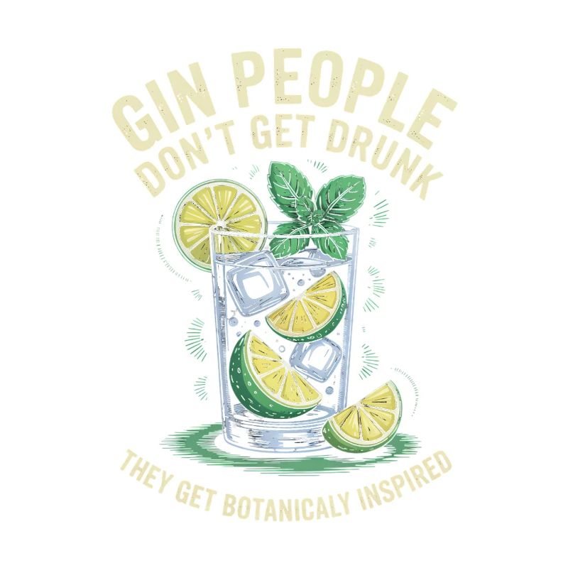 Gin People Don't Get Drunk Botanicaly Inspired
