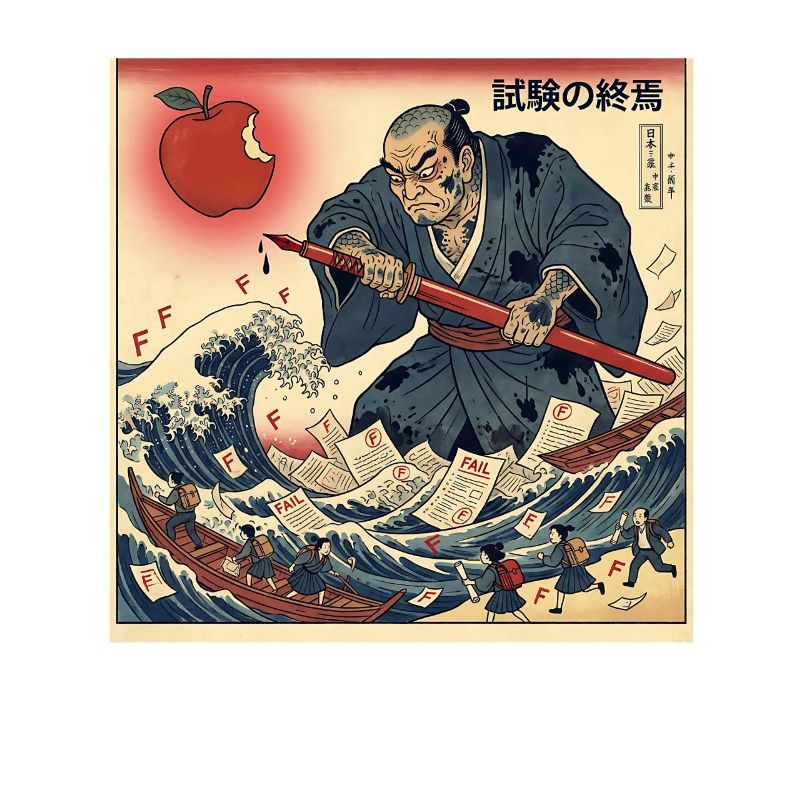 試験の終焉 Samurai Kampf Gegen Schulprüfungen