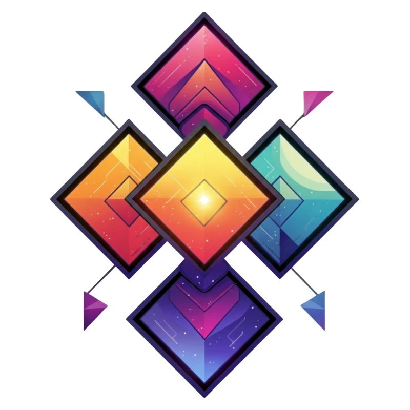 Regenbogen Diamant Kaleido