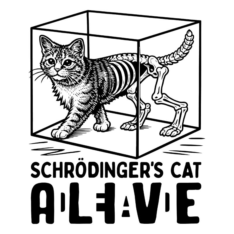 Le chat de Schrödinger vivant et mort
