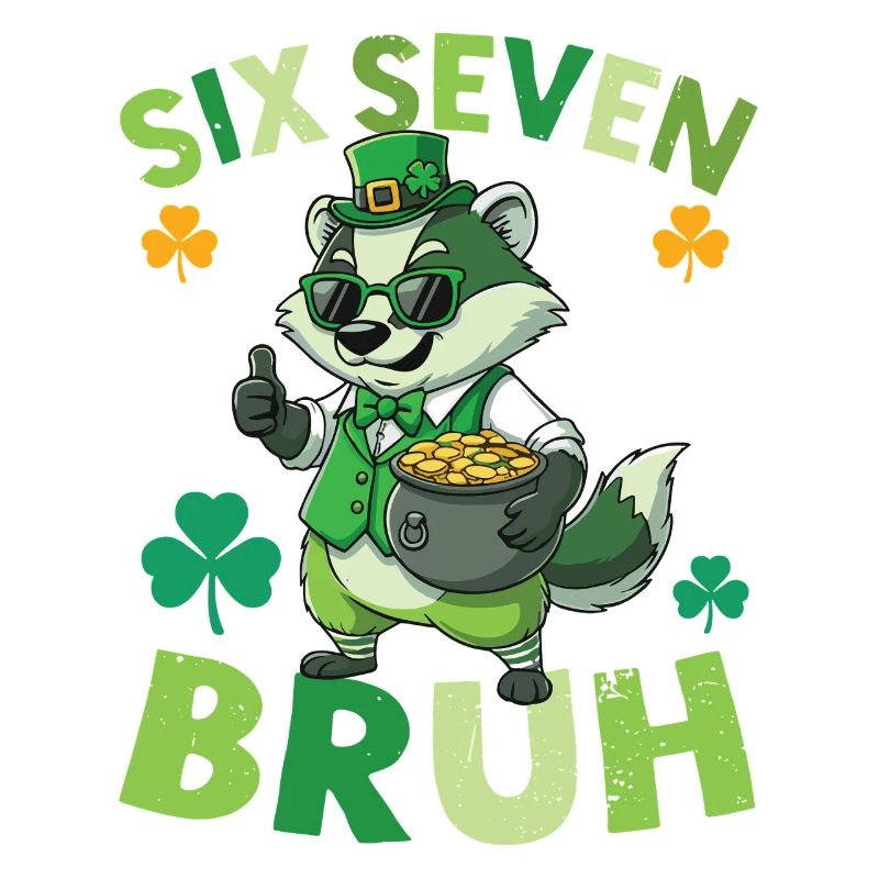 St. Patrick's Day Waschbär
