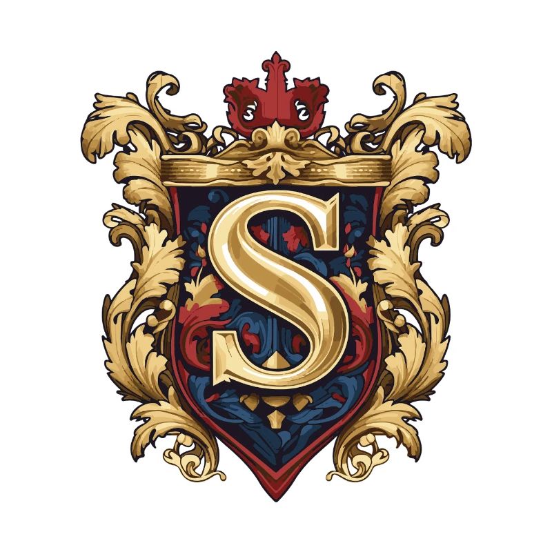 S Buchstabe Name Krone