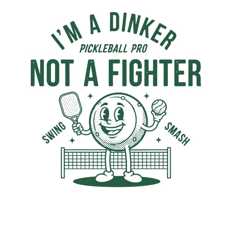 Pickleball Im A Dinker Not A Fighter Pro Funny