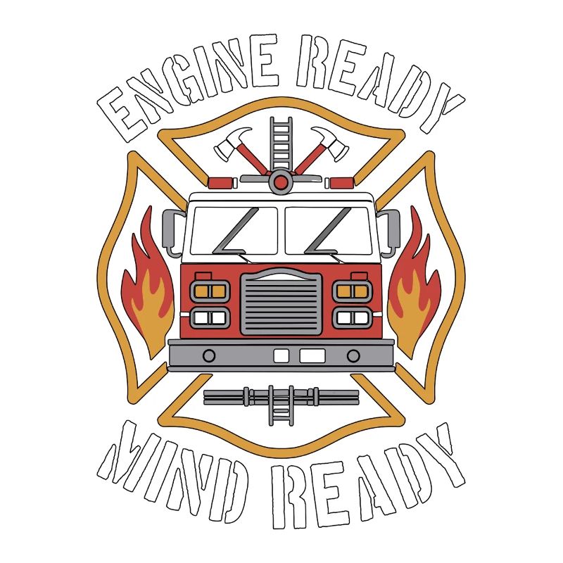 Fire Engineer Engine Ready Mind Ready Firefighting
