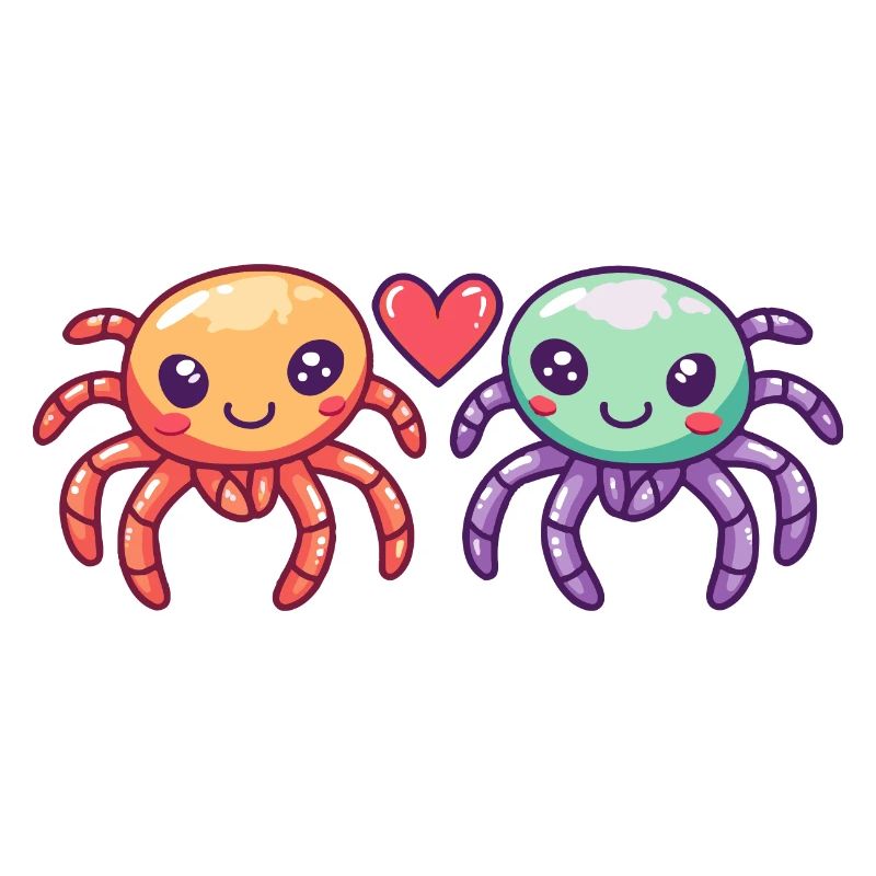Tarantula Comic Paar Liebe