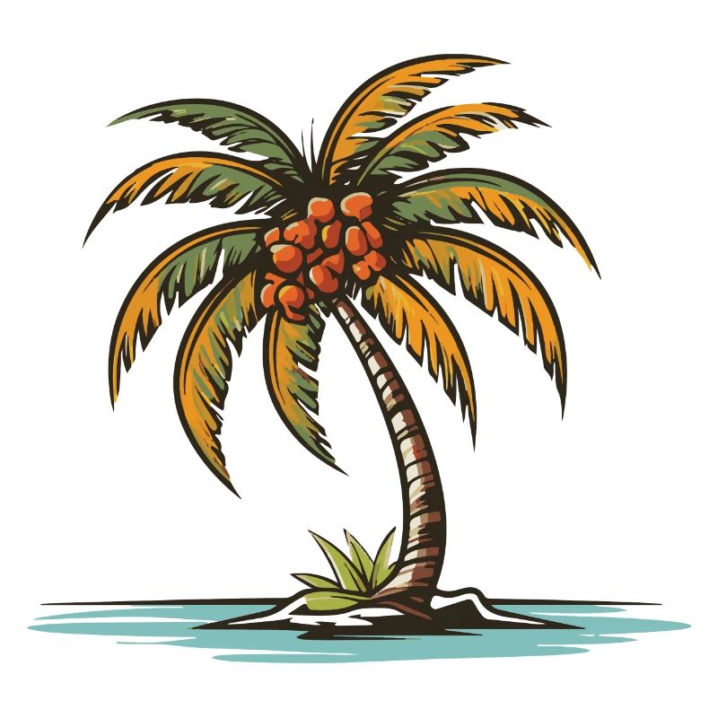 Palm Tree Holiday Icon