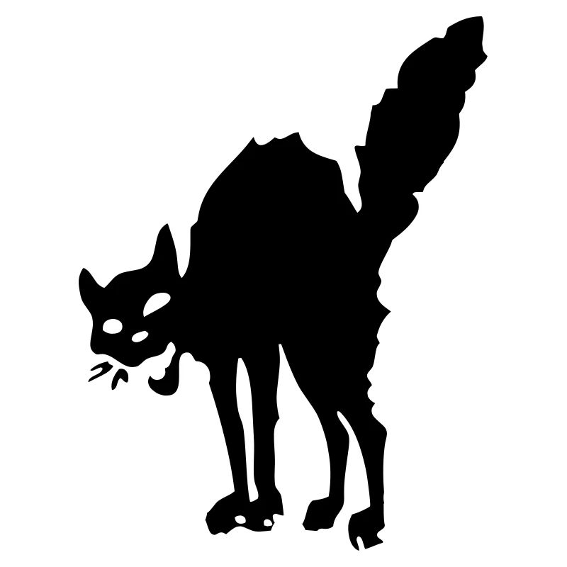 Chat noir et chat rouge