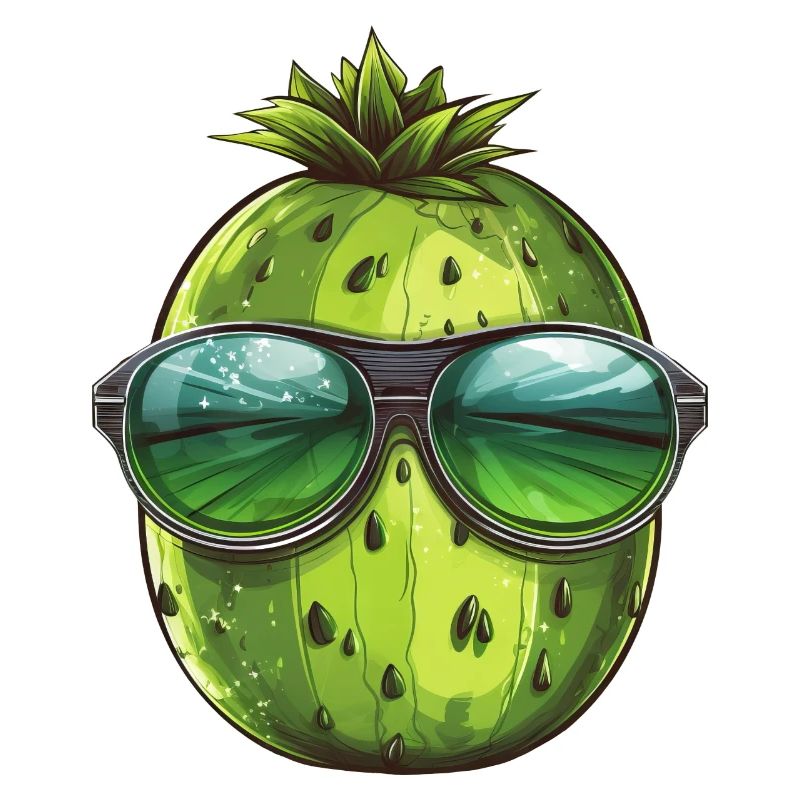 Coole Wassermelone - Design mit Sonnenbrille