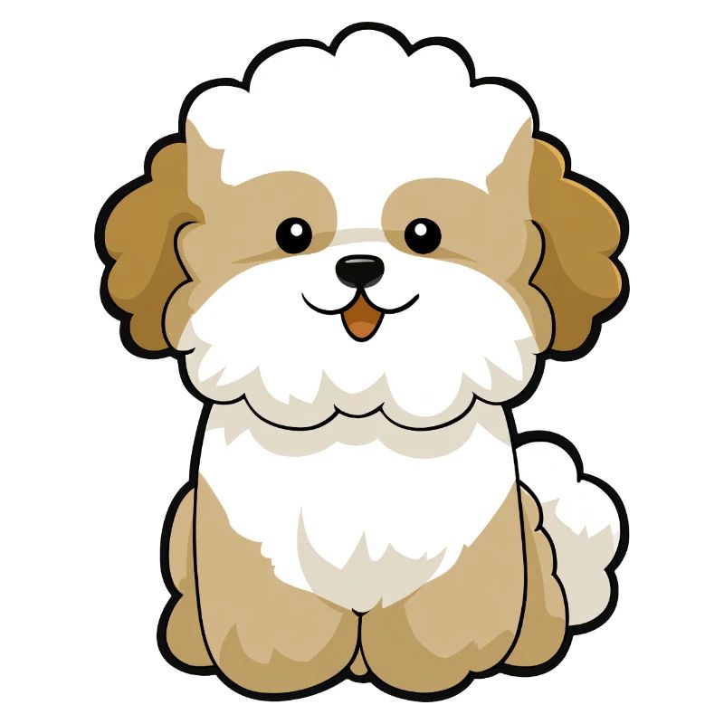 Chibi Pudel Pal Maskottchen