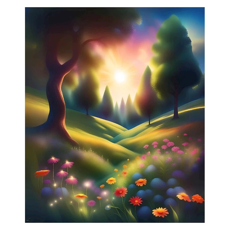 Magnifique conception graphique de forêt