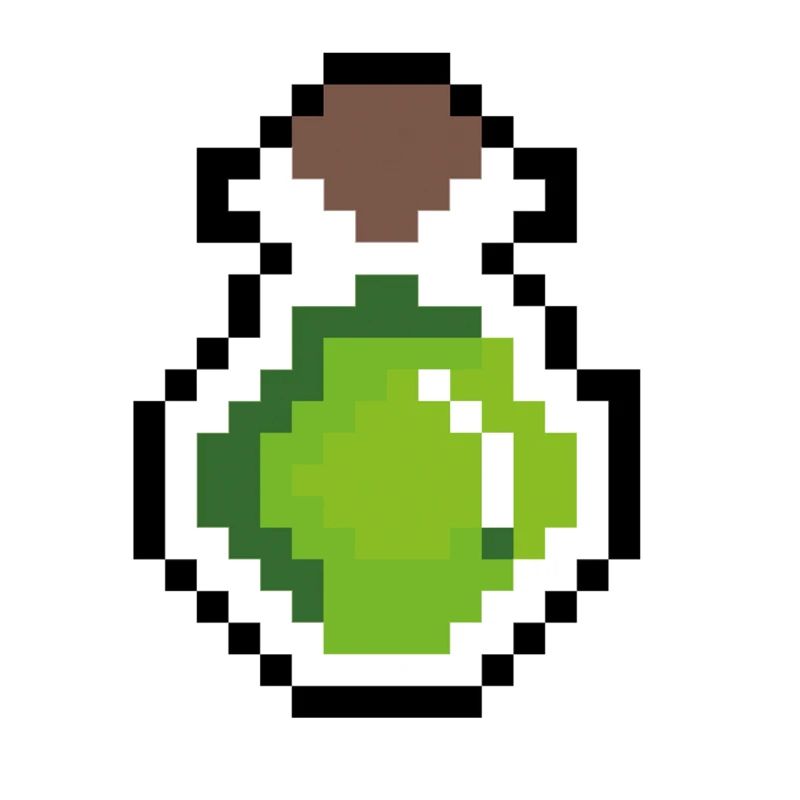 Drank green pixels