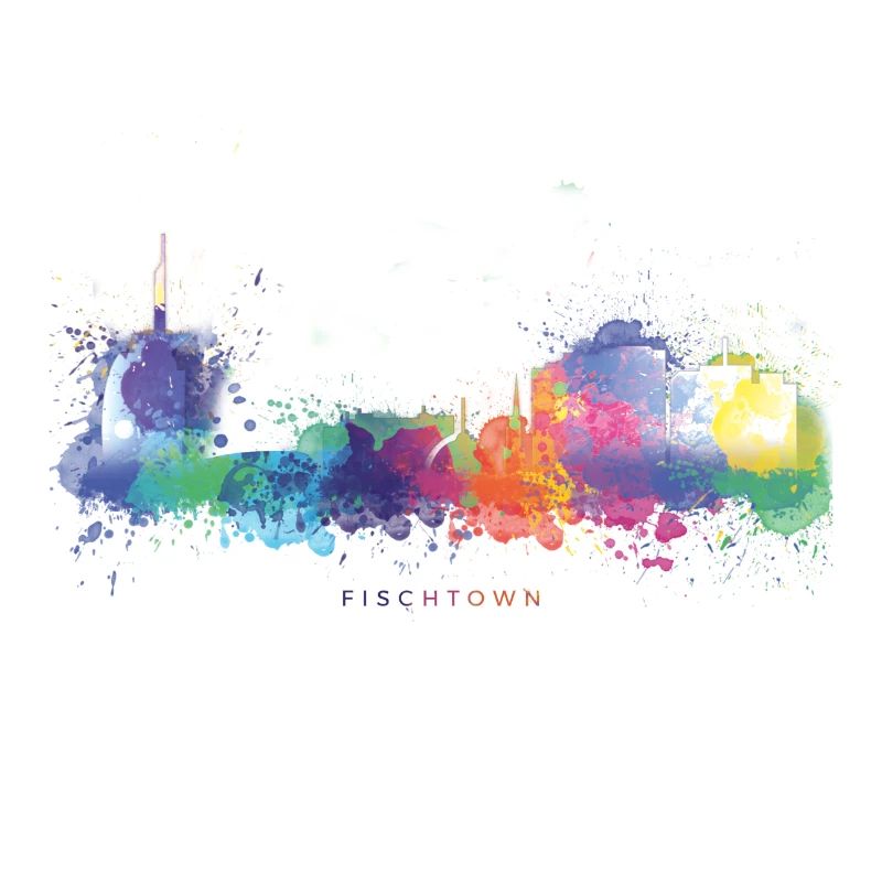 Fischtown Bremerhaven Skyline Sprayed