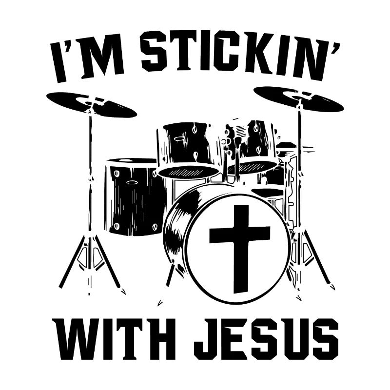 Drums jesus | Drummer music gift idea