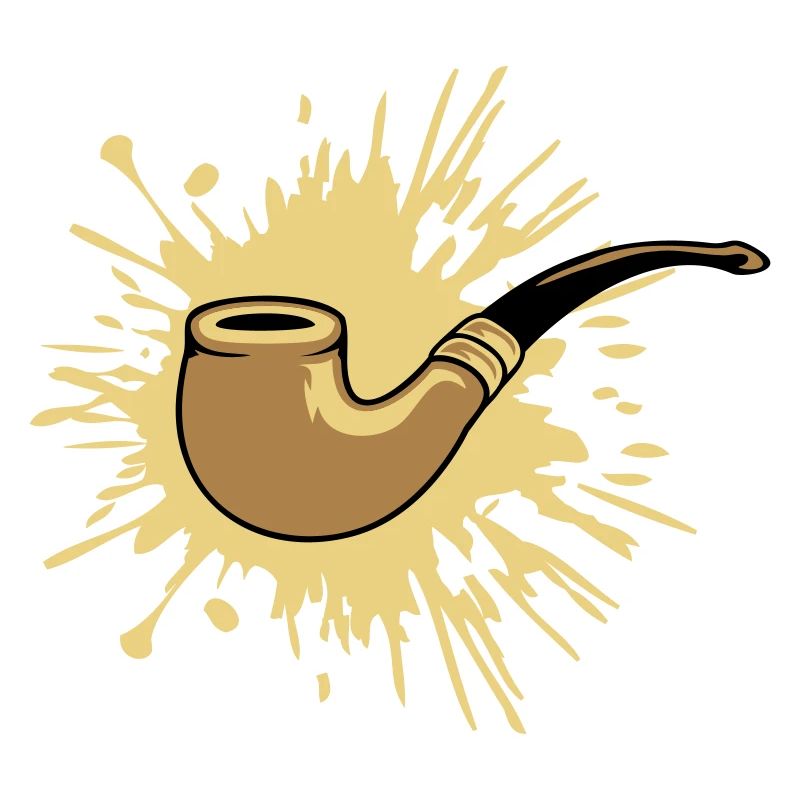 Klecks Tabakpfeife Raucher