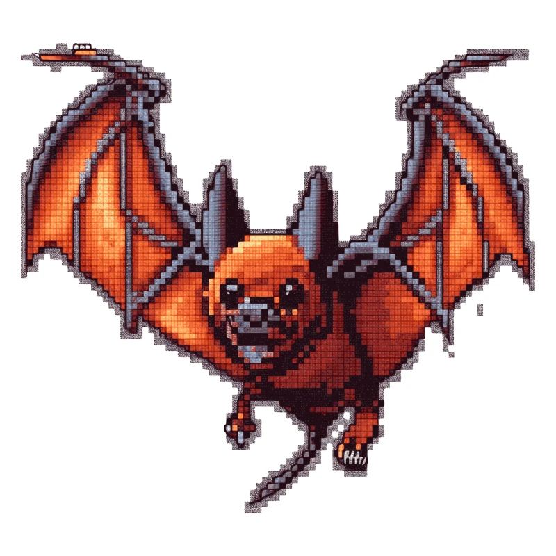 Flying fox dans les graphismes vintage 16 bits de l’ancien temps