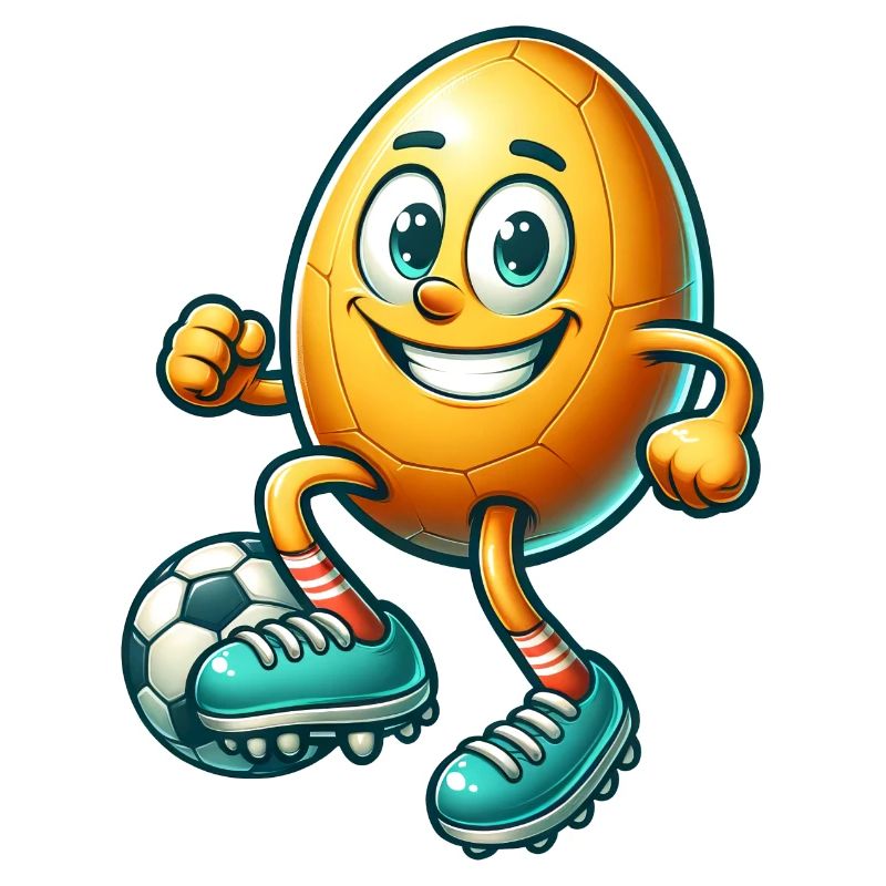 Easter Egg Soccer Design, Soccer Player Easter