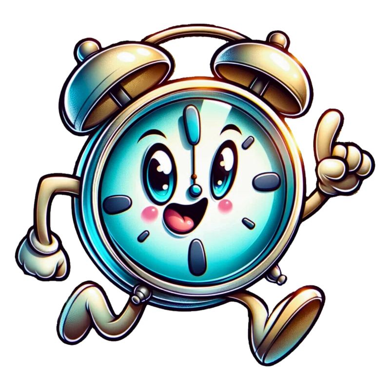Rush Hour Alarm! Whimsical Running Clock
