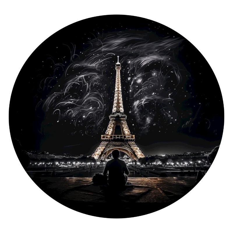 Paris the Eiffel Tower at night