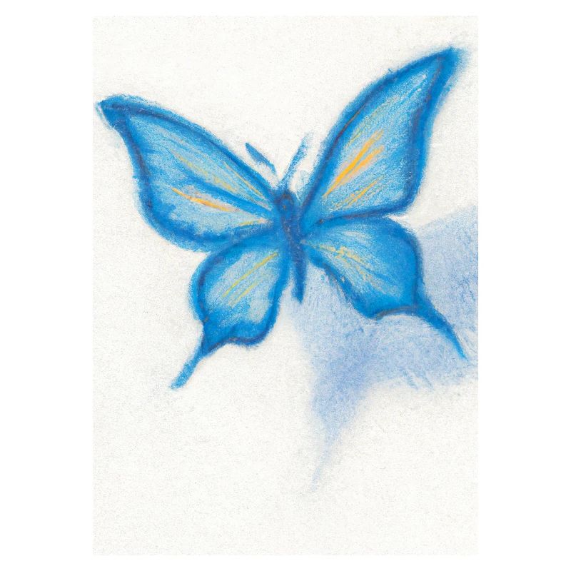Blauer Schmetterling
