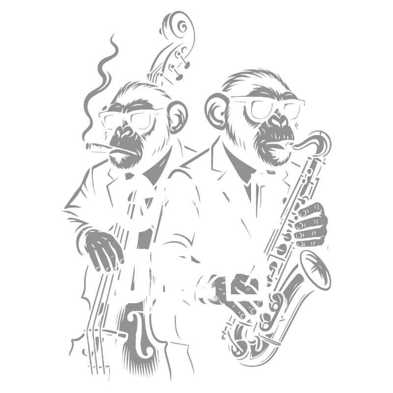 Graffiti Jazz Affen