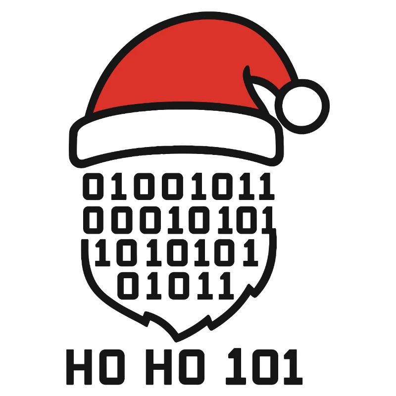 Weihnachtscode mit Santa Hut