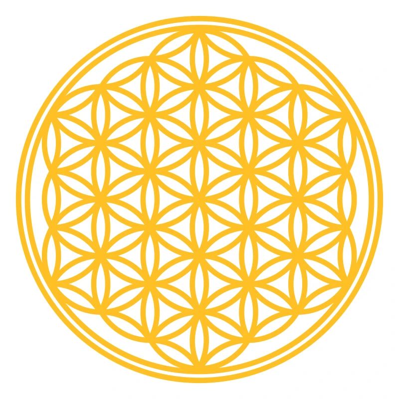 Fleur de la vie - Vector - 01, 1c, sacred geometry