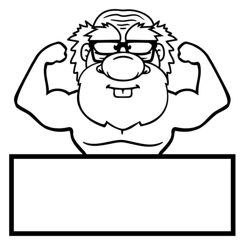 shield text write frame old grandpa grandfather ho