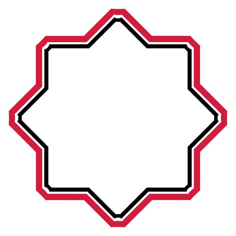 red star border frame text field write n