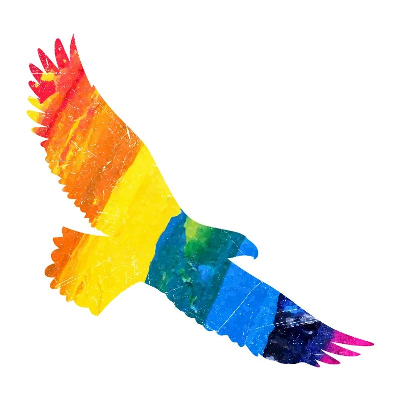 Rainbow Eagle Gift Idea