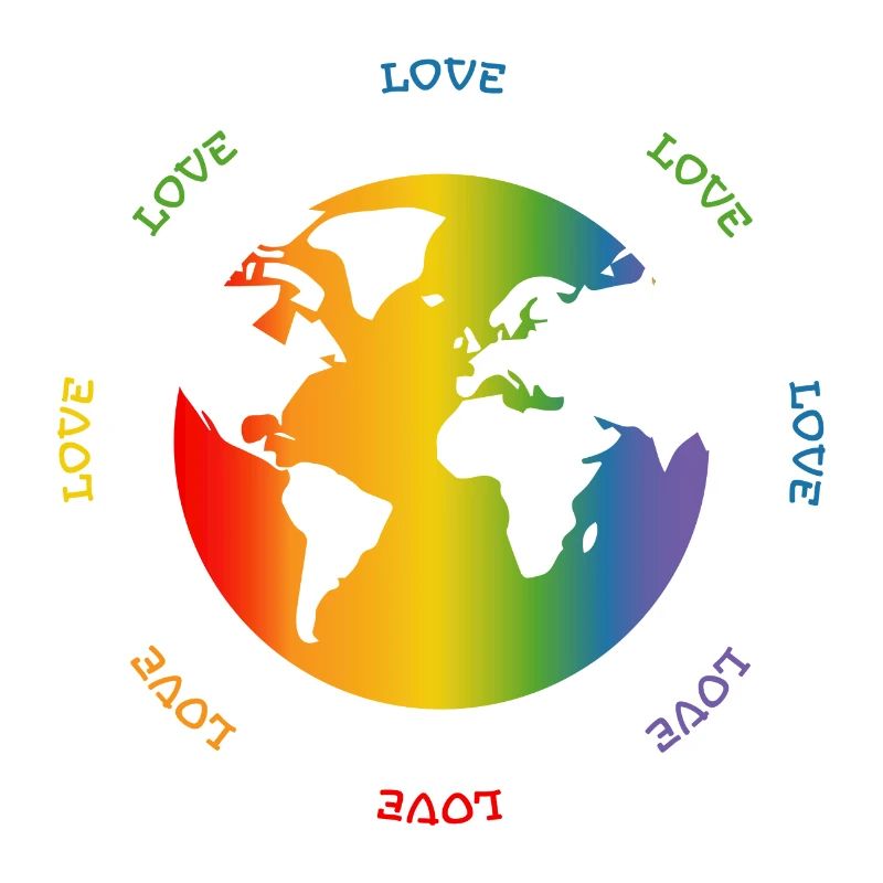 Rainbow Globe Monde d’amour