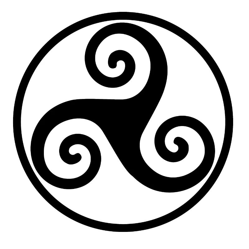 Triskele Celtic circle