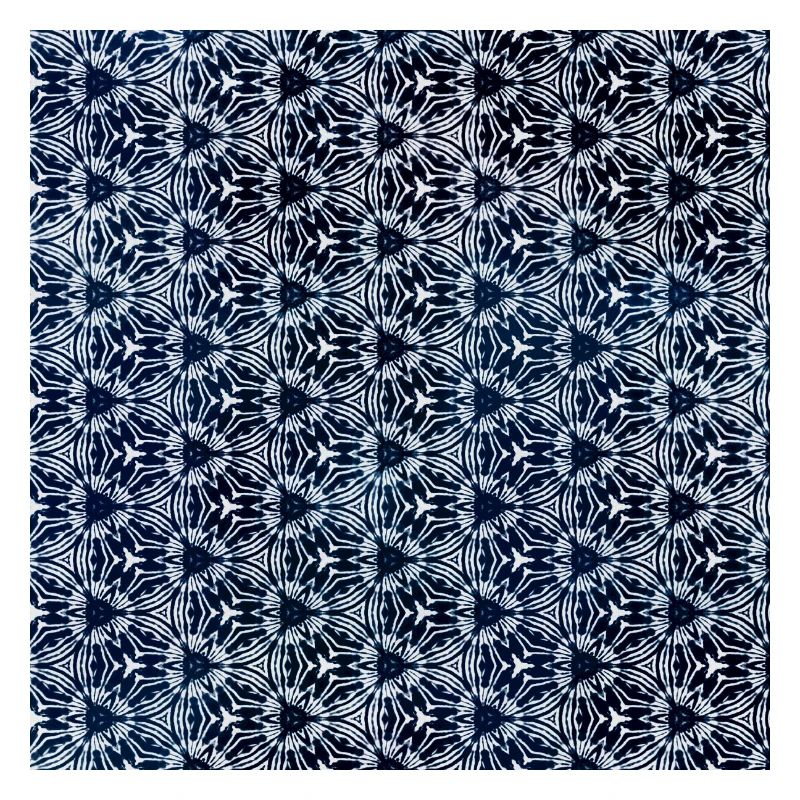 Silver Grey Dark Blue Tie Dye Textile Pattern