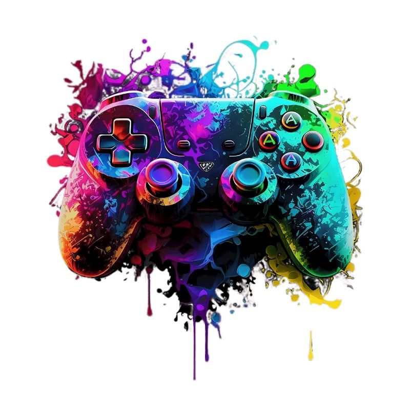 Neon Gaming Controller / Kontroller