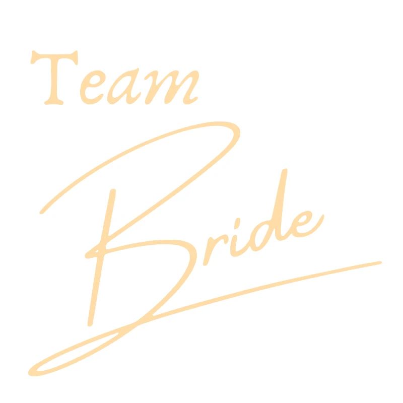 "Team up with the bride"