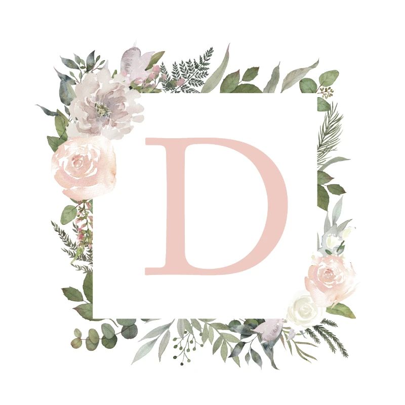 D Monogramme Eucalyptus-Boho
