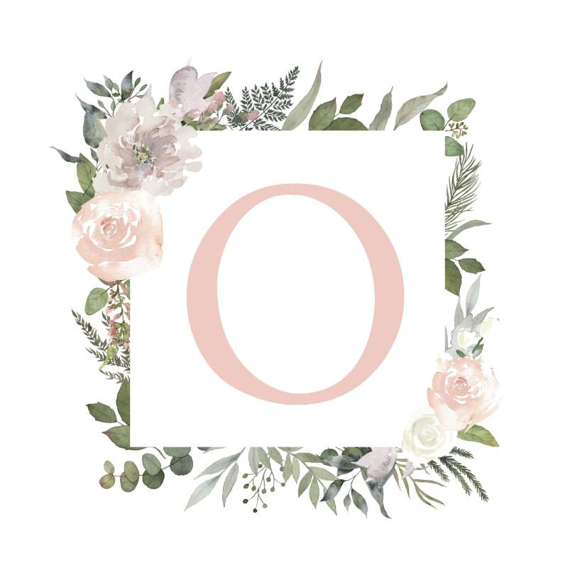 O monogram eucalyptus-boho