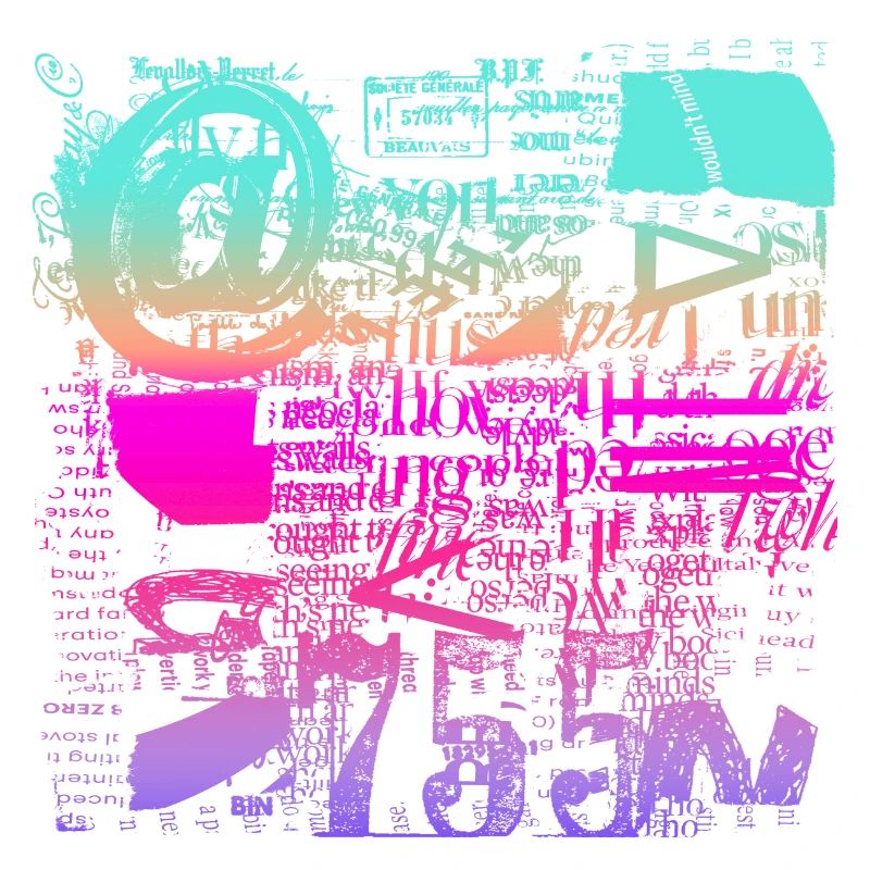 Newspaper Clipps Scrapbook Magazines Alphabet Code