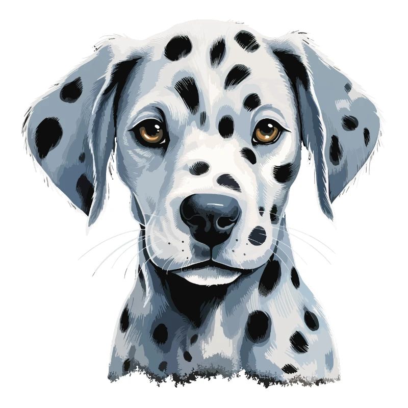 Chiot dalmatien mignon