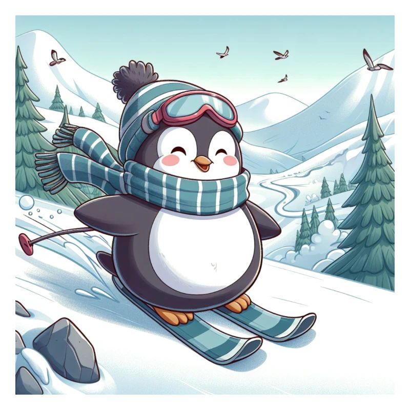 Pingouin de ski