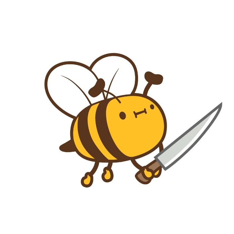 Save The Bees Or Else Knife Fun Cute Bee Beekeeper