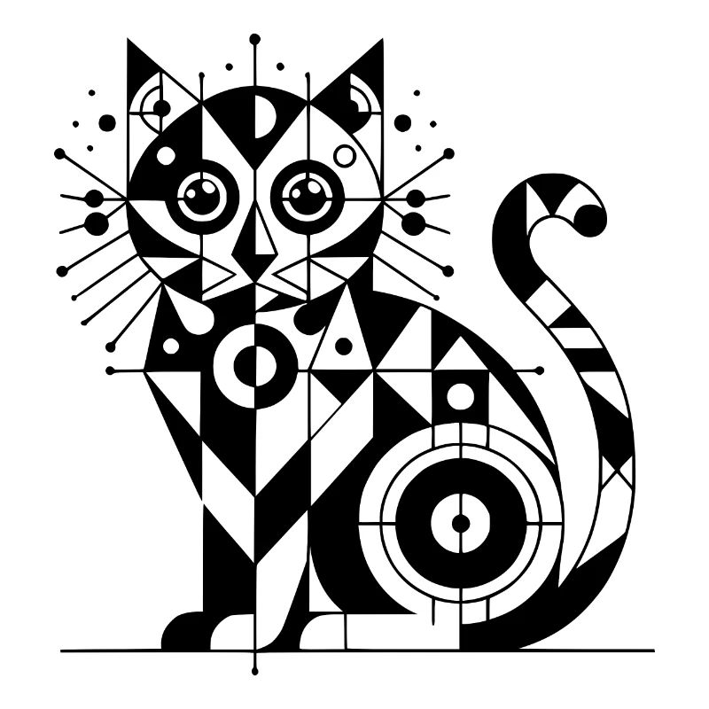 Conception géométrique de lignes de chat