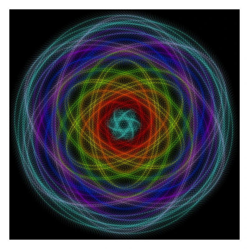 Hypnotischer Regenbogen