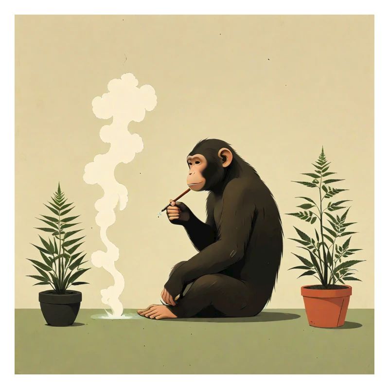 Monkey Smoking