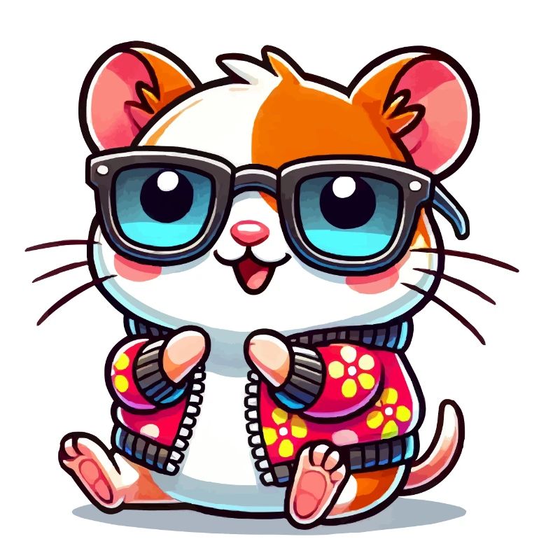 bande dessinée de hamster cool