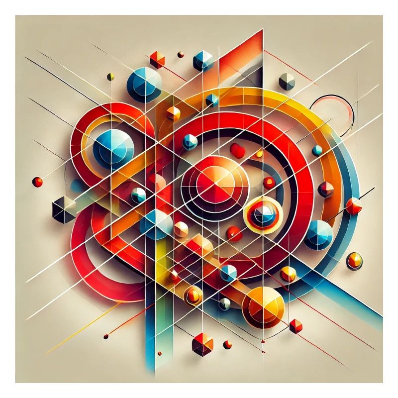 Explosion de couleurs des formes